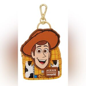 NWOT Pixar Loungefly Toy Story Mini Backpack Keychain Charm- Woody